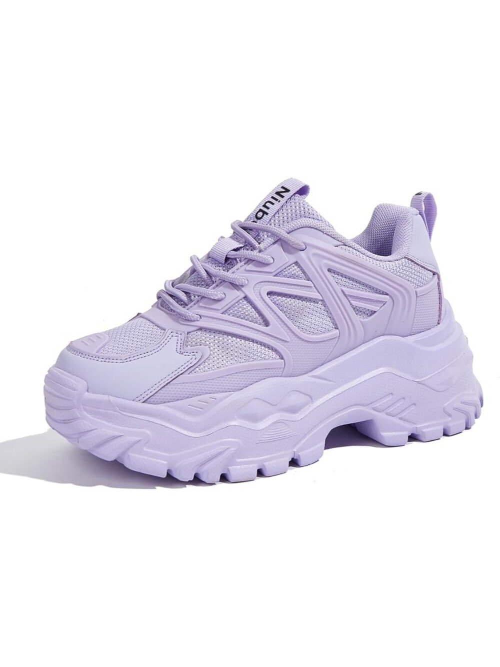Women's Purple Comfortable Platform Chunky Casual Tennis Fashion Walking Sneaker